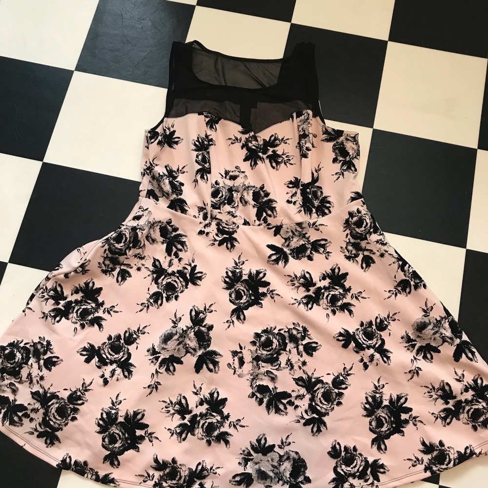Pink rose dress